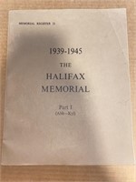 HALIFAX MEMORIAL Register 1939-1945