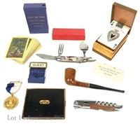 Collectible Golf, Knives, Pipe, Cards