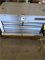 Husky 33in 4- drawer mechanics cart stainless