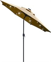 *Sunnyglade 9' Solar LED Lighted Patio Umbrella