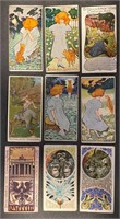 9 x Victorian STOLLWERCK CHOCOLATE Cards (1898)