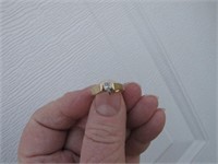 Size 5.25 10K Gold & Diamond Promise Ring