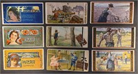 9 x Victorian STOLLWERCK CHOCOLATE Cards (1898)