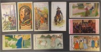 9 x Antique STOLLWERCK CHOCOLATE Cards (1905)