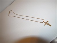 Ornate Religious Cross Necklace