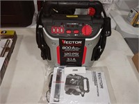 VECTOR Rechargeable jump starter with compressor