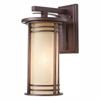 HDC 15 in. 1-Light Bronze Outdoor Wall Sconce