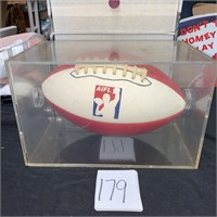 AIFL football and plastic case