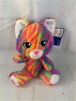 BAB 8" Rainbow Kitten Plush w/Tags