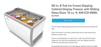 50 in. 8 Tub Ice Cream Dipping Freezer