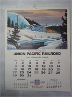 Large UPRR Railroad Calendar 1869-1969 Trains