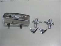 1960's Mustang Car emblem Parts Shown