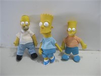 Bart & Homer Simpson 1990's Dolls Tallest 10"