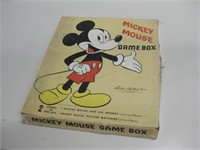 Vtg Mickey Mouse Game Box Unknown If Complete