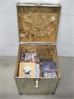 16"x 16"x 19" Plywood Box W/Books Pictured