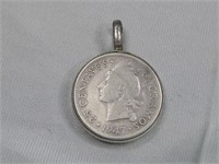 1947 Dominican Republic Silver Coin See Info
