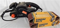 Warrior Belt Sander & 120 Grit Sanding Belts