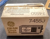 GE clock radio in box