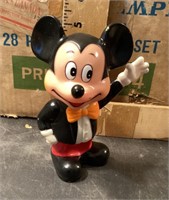Vintage Mickey Mouse plastic bank