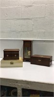 Four Vintage Jewelry Boxes K8B