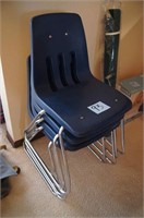 (4) Plastic Stacking Chairs