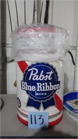 Pabst Blue Ribbon Garbage Can