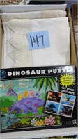 Pillow Cases / Dinosaur Puzzle Lot