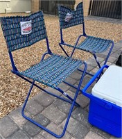 L - PAIR OF CAMP CHAIRS & COOLER (B111)