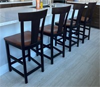 L - LOT OF 4 COUNTER CHAIRS (G1)