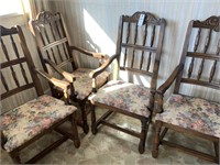 8 Vintage Wooden Chairs