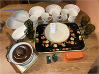 Vintage assortment of dishes and cups