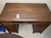 Antique Wooden Desk with 7 drawers