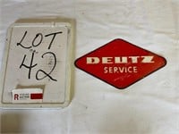 Deutz 11" Tin Sign
