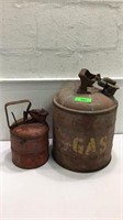 2 Old Gas Cans Q9B
