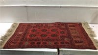 Hand Knotted Afghan Rug Q10B