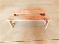 2 Wooden Benches - 18" Long X 60" high