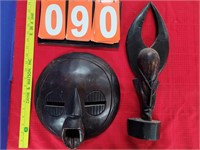 African carved wood masks