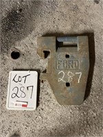 19" Ford Suitcase Weights