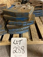 (6) 13" Ford Suitcase Weights