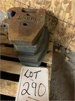 (5) 15" Ford Suitcase Weights