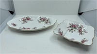 2 Royal Albert " Lavender Rose " Dishes
