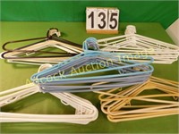 5 Bundles of Plastic Hangers