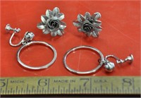 Bond Boyd .925 stamped silver earrings,  11.3g