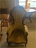 Kimball Mahogany Victorian Style Parlor Chair
