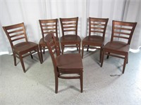 (6) Wooden Dining Chairs