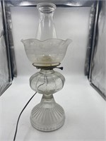 glass electrified oil lamp
