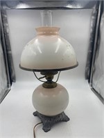 vintage electrified oil lamp