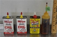 Vintage household oil cans