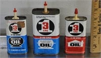 Vintage household oil cans