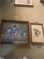 framed fruit prints